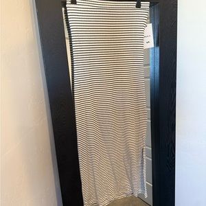 RVCA Black and White Striped Women's Skirt